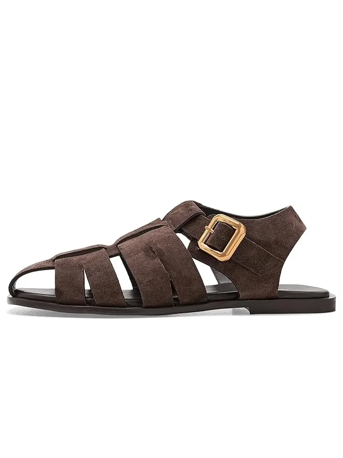 Сандалии Berta Fisherman Sandals Amie Rafa — изображение 4 из 4, коричневый