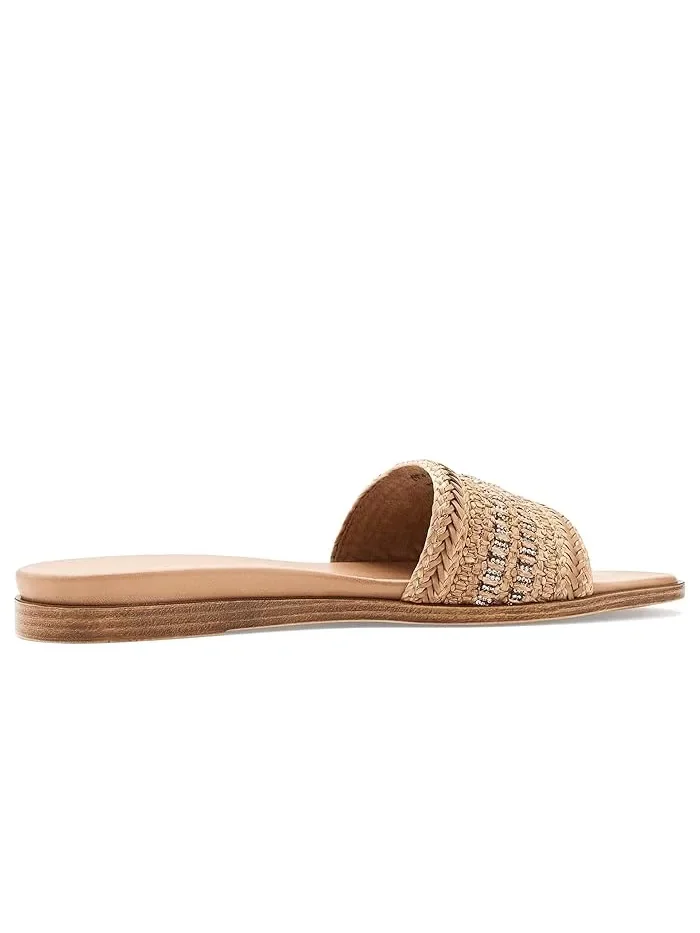 Сандалии с пайетками Destination Seychelles, Natural Faux Leather/Leather — изображение 3 из 4, прозрачный