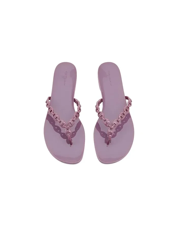 Сандалии с цепочкой Gemini Link Tory Burch — изображение 2 из 4, сиреневый