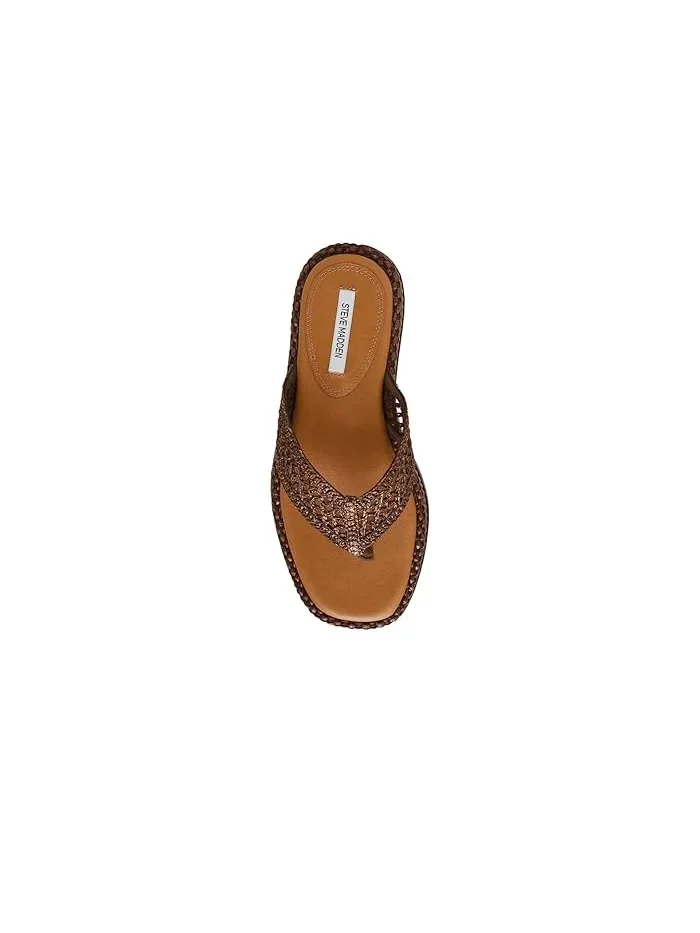 Сандалии с квадратным носком Bella Steve Madden — изображение 2 из 4, коричневый