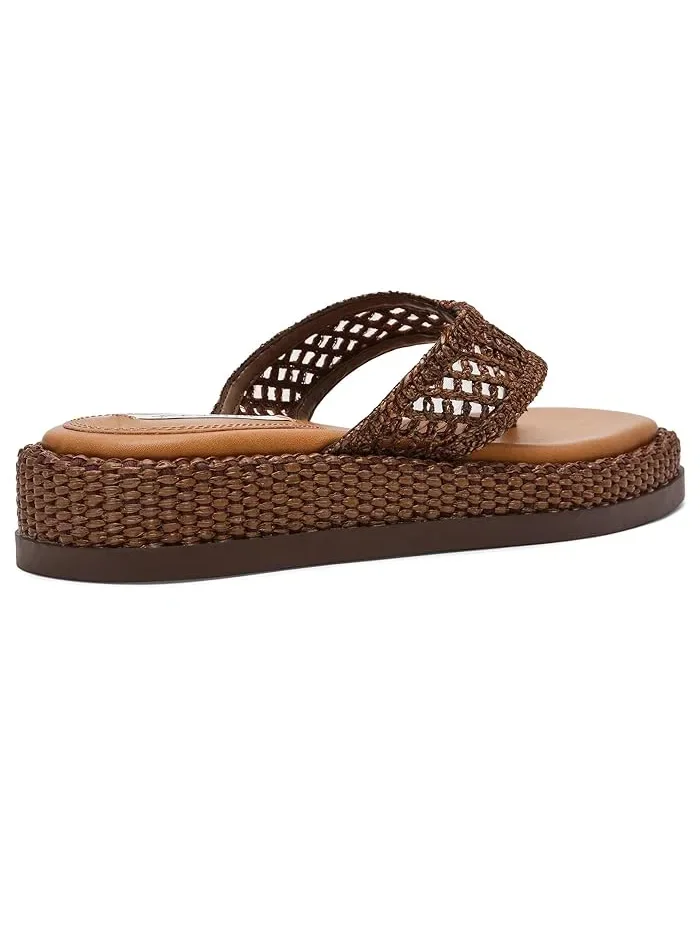 Сандалии с квадратным носком Bella Steve Madden — изображение 3 из 4, коричневый