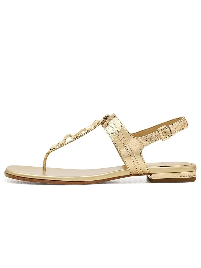 Сандалии Marcia Thong MICHAEL Michael Kors — изображение 4 из 4, бледный золотистый