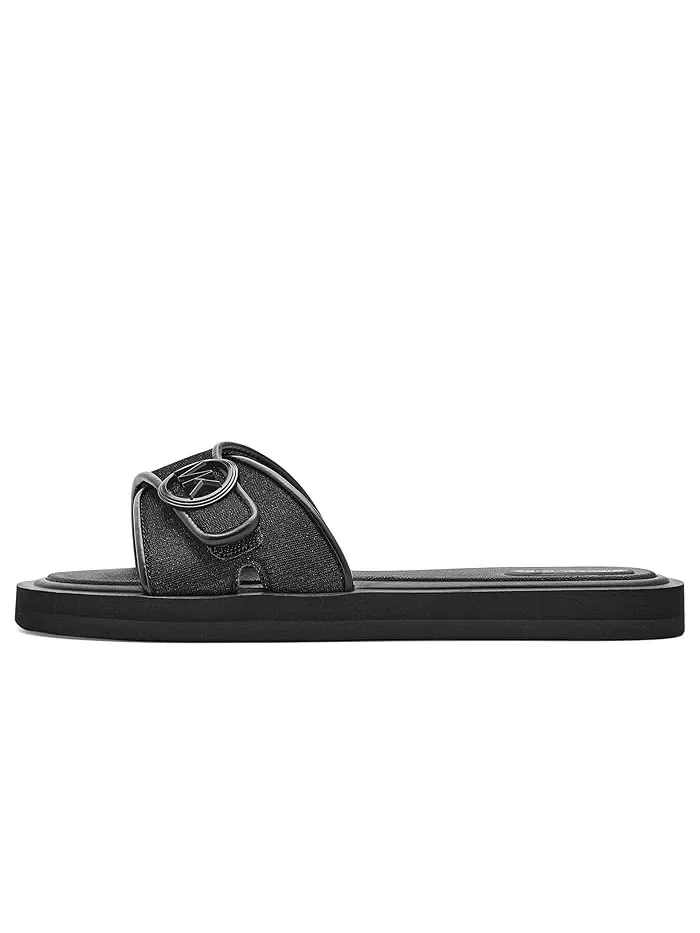 Сандалии с логотипом Mk Pool MICHAEL Michael Kors — изображение 4 из 4, черный