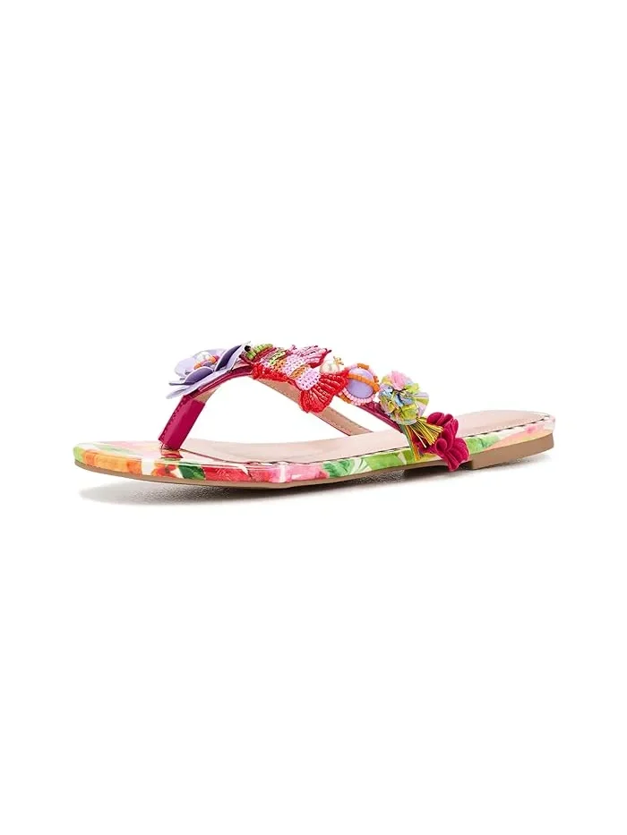 Сандалии с цветочным принтом Doloris Blue by Betsey Johnson