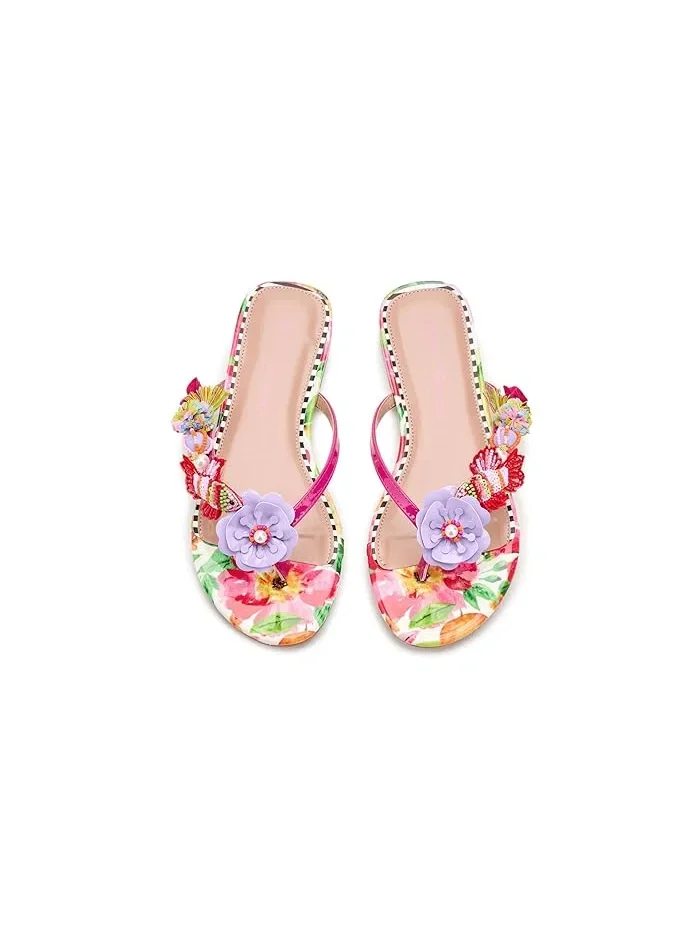 Сандалии с цветочным принтом Doloris Blue by Betsey Johnson — изображение 2 из 4, яркий мульти