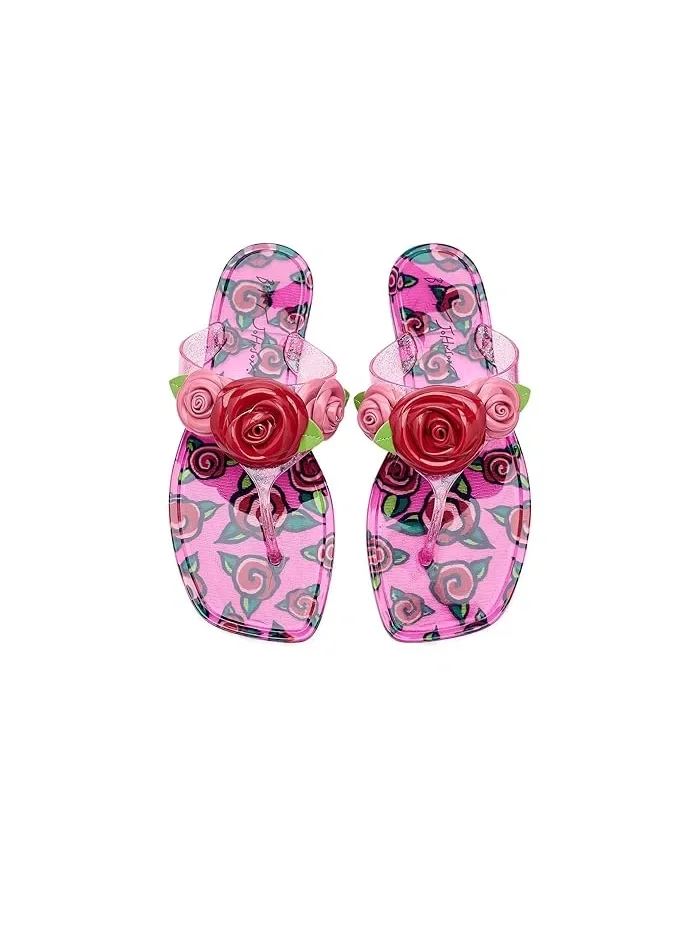 Сандалии цветочные Trenten Blue by Betsey Johnson — изображение 2 из 4, розовый