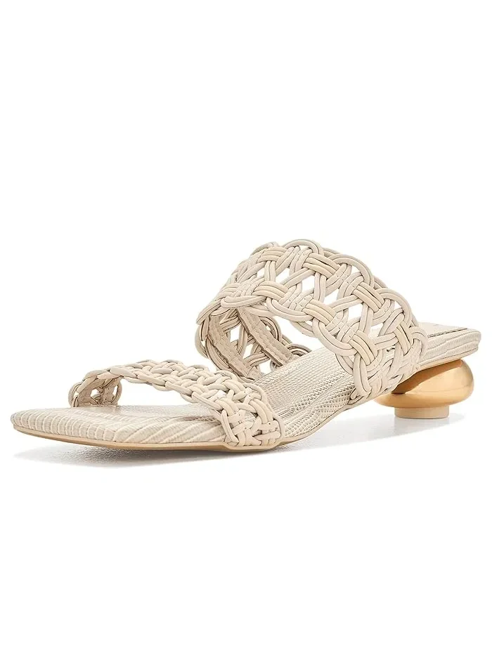 Туфли-лодочки из рафии с открытым носком Clover Circus NY by Sam Edelman