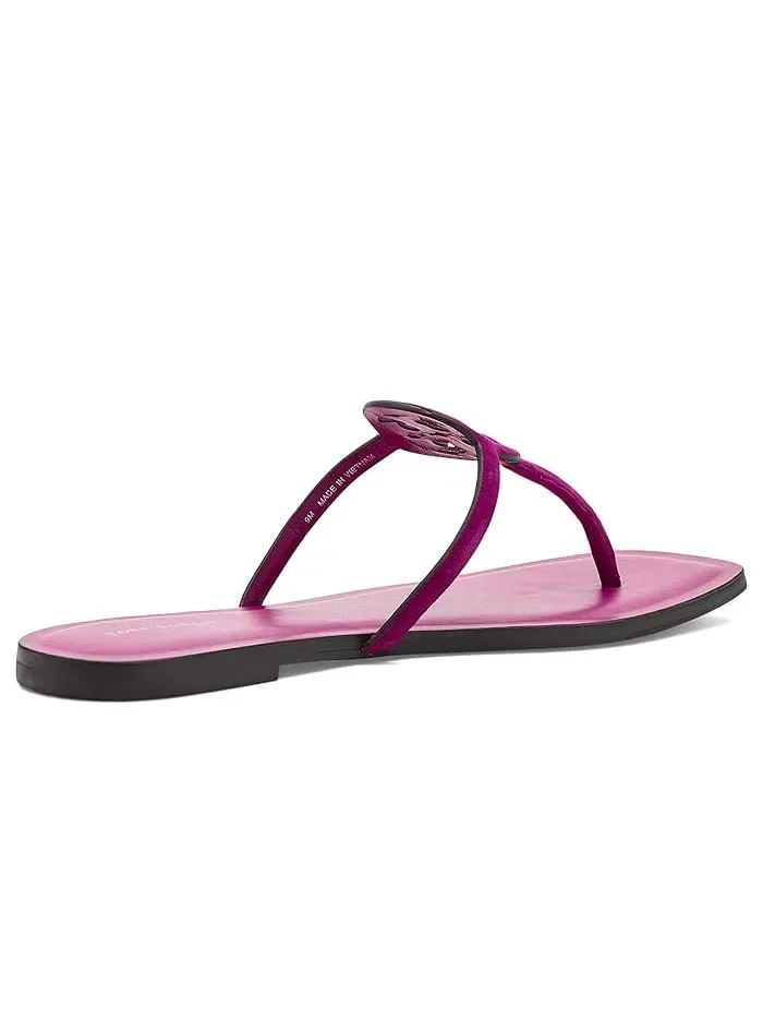 Сандалии T-strap с логотипом Miller Capri Tory Burch — изображение 3 из 4, розовый