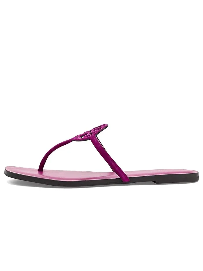Сандалии T-strap с логотипом Miller Capri Tory Burch — изображение 4 из 4, розовый