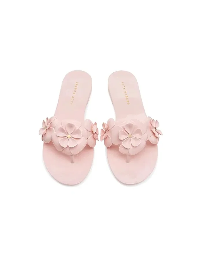 Сандалии с цветочным декором Amelia Flower Jack Rogers — изображение 2 из 4, бледный розовый