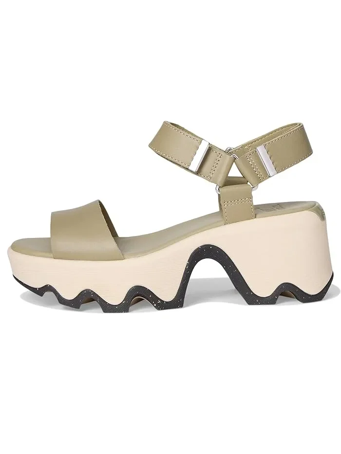 Босоножки на каблуке Kinetic Aura Y-Strap SOREL, Dusty Twill/Gum 18 — изображение 4 из 4, каучук