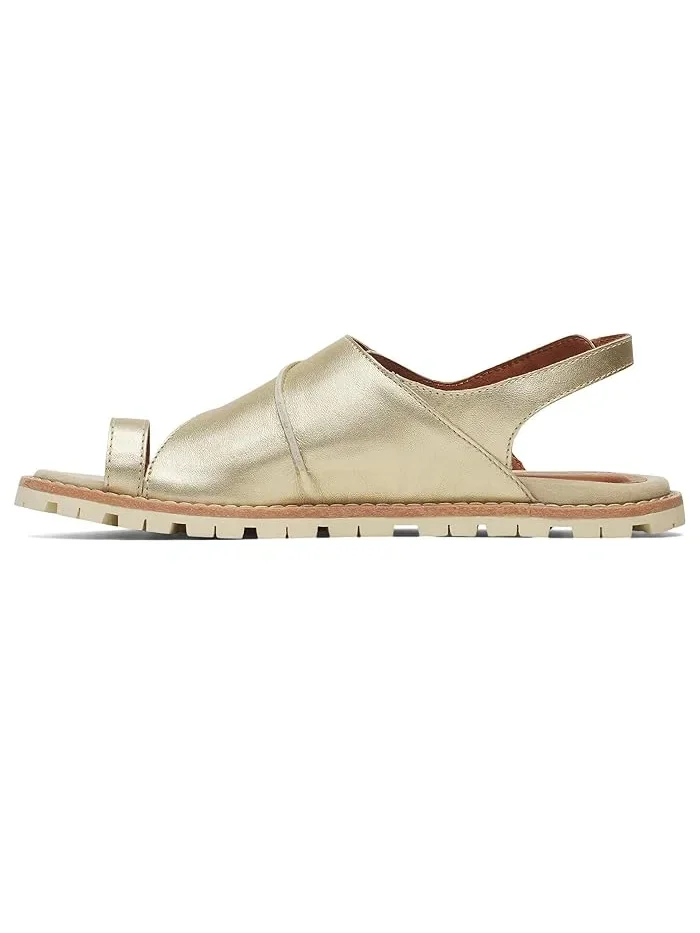 Сандалии кожаные Haven Metallic Backstrap Merrell — изображение 3 из 4, мешковиновый