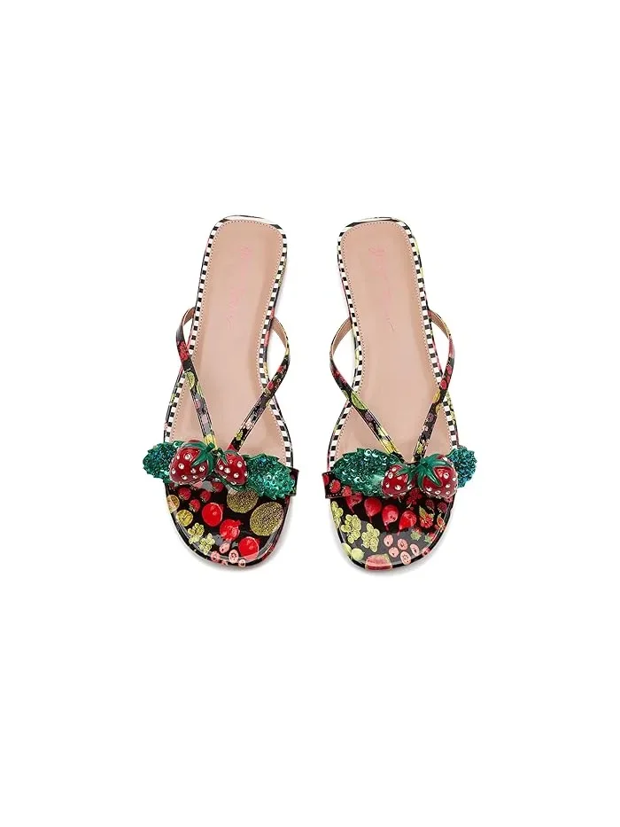 Сандалии Garrik Blue by Betsey Johnson — изображение 2 из 4, черный мульти