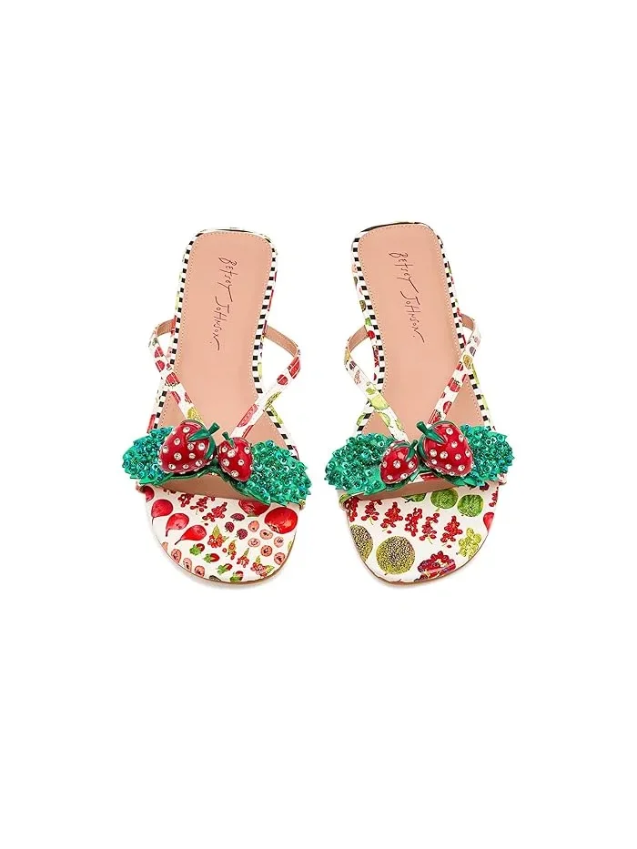 Сандалии Garrik Blue by Betsey Johnson — изображение 2 из 4, белый мульти