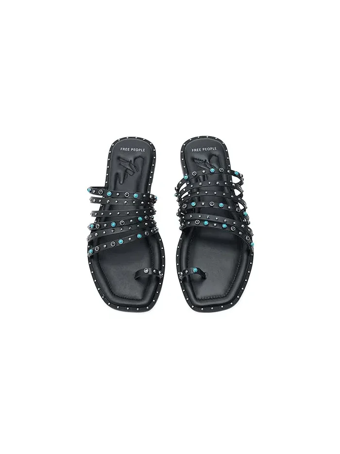 Сандалии с металлическими заклепками Santa Fe Free People — изображение 2 из 4, черный