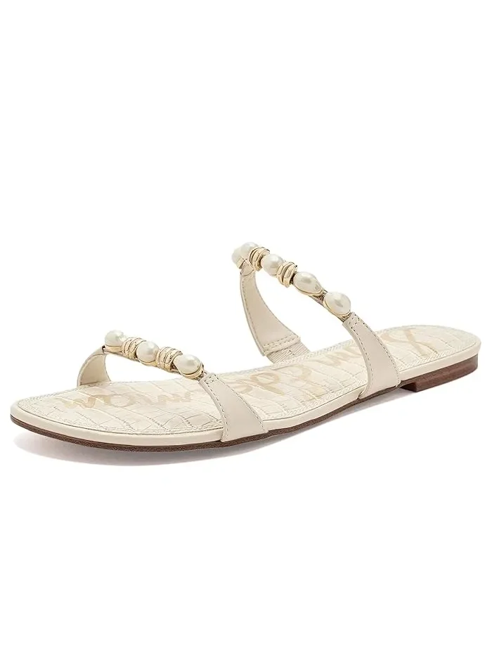 Сандалии с бусинами Cian Sam Edelman — изображение 1 из 4, слоновая кость