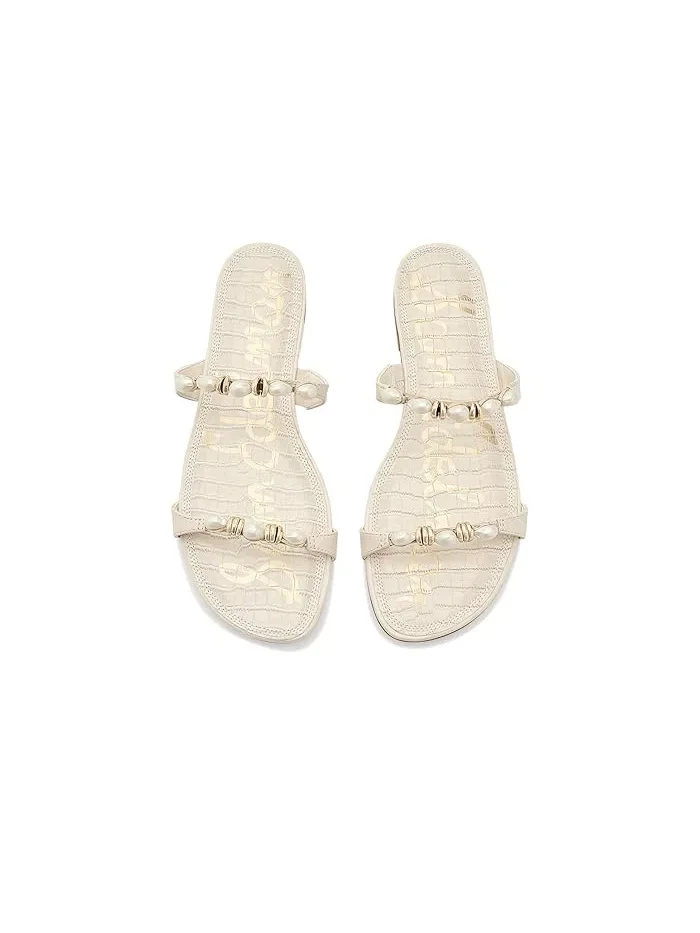 Сандалии с бусинами Cian Sam Edelman — изображение 2 из 4, слоновая кость