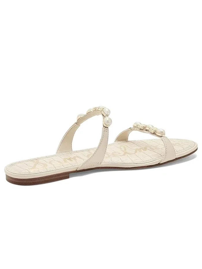 Сандалии с бусинами Cian Sam Edelman — изображение 3 из 4, слоновая кость