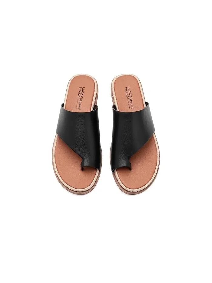 Сандалии Kihly Toe Loop Flat Lucky Brand — изображение 2 из 4, черный