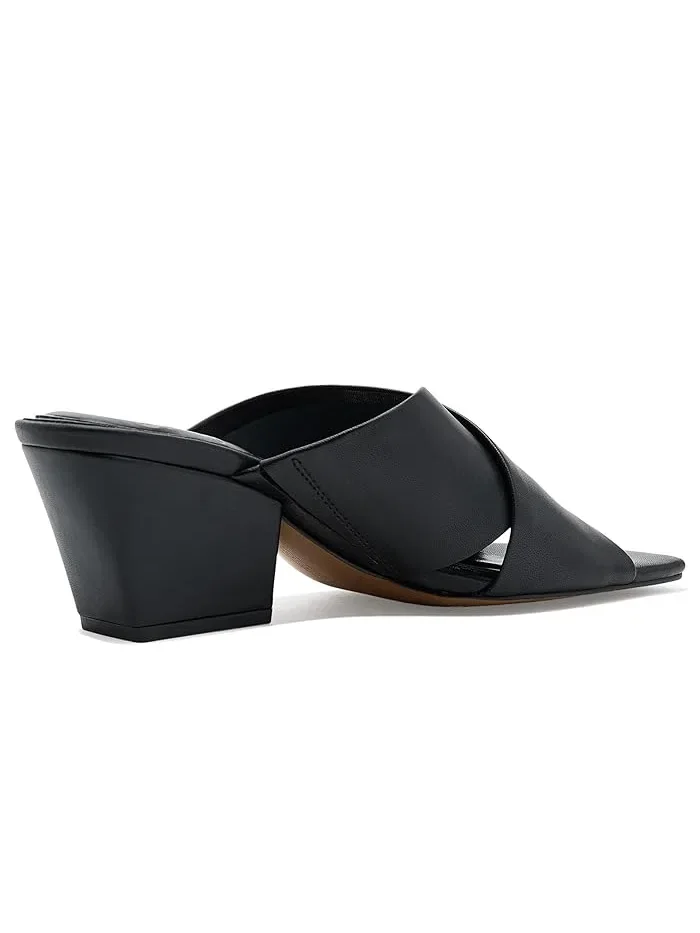 Мюли с перекрестными ремешками Kespa Cross Band Vince Camuto — изображение 3 из 4, черный