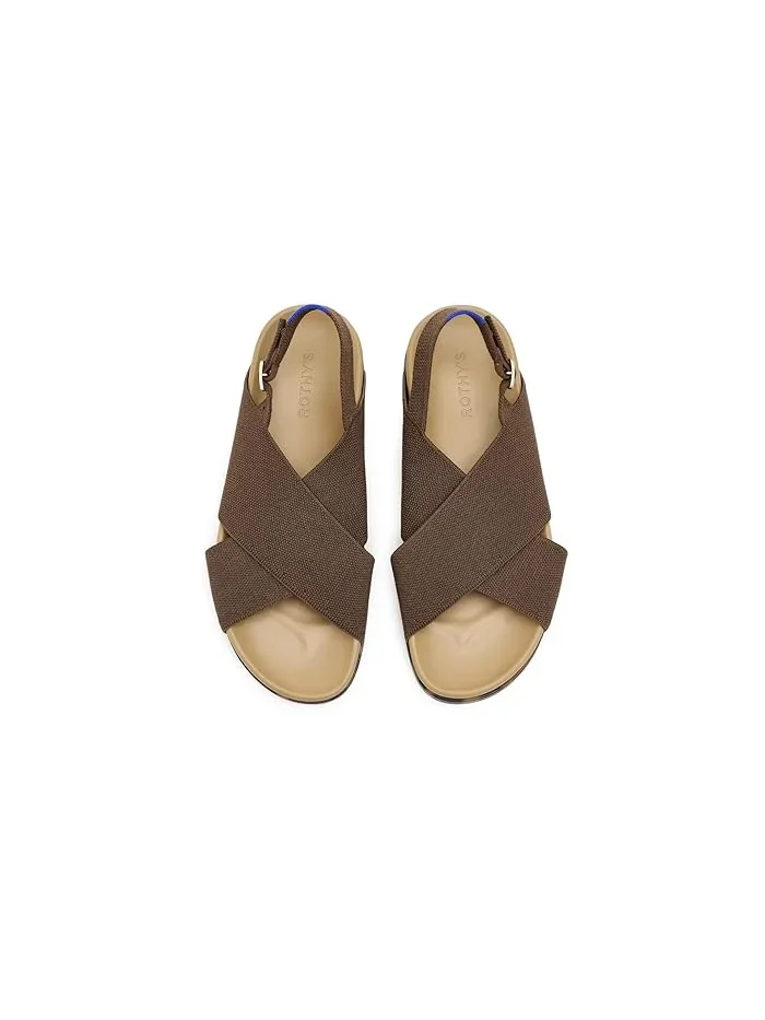 Сандалии с двумя широкими перемычками The Weekend Sandals Rothy's — изображение 2 из 4, корица