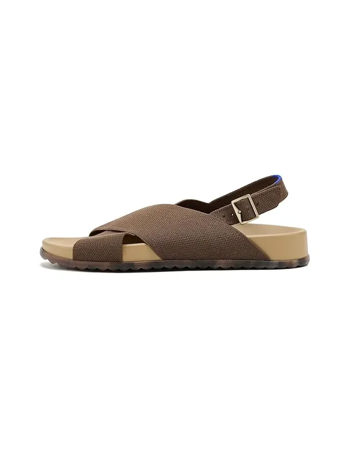 Сандалии с двумя широкими перемычками The Weekend Sandals Rothy's — изображение 4 из 4, корица