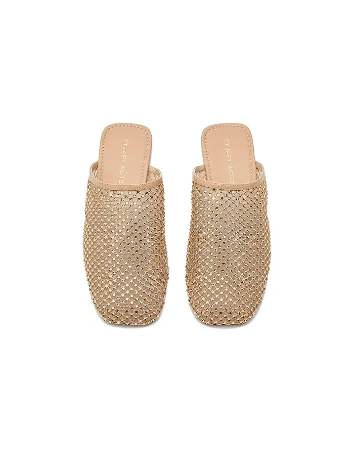 Туфли с блестками Bareitall Shine Stuart Weitzman — изображение 2 из 4, адобе