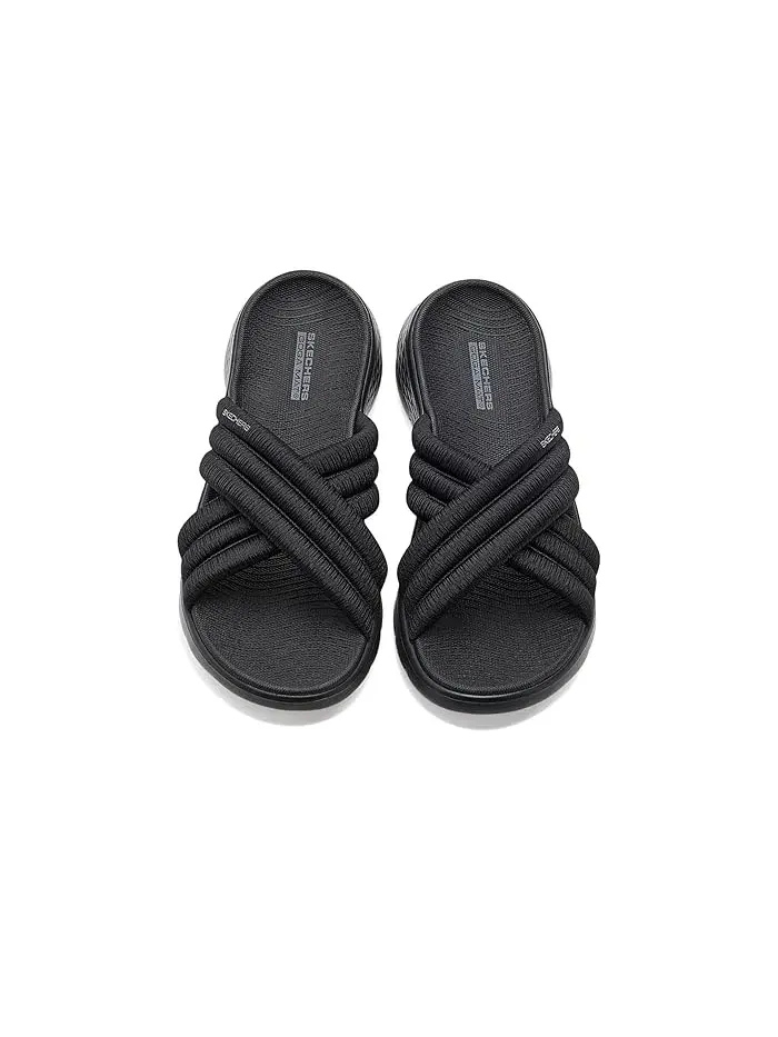 Сандалии с перекрестными ремешками GO Walk Flex SKECHERS — изображение 2 из 4, черный/черный