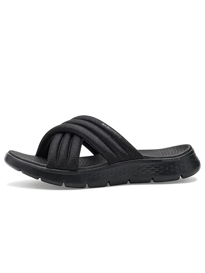Сандалии с перекрестными ремешками GO Walk Flex SKECHERS — изображение 4 из 4, черный/черный