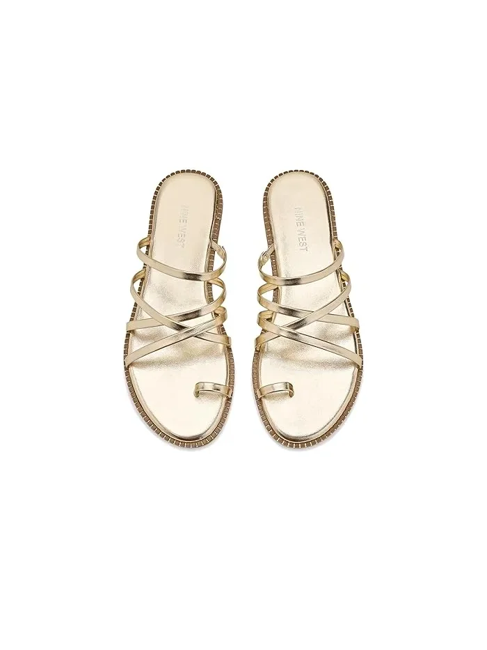 Босоножки с ремешками Digen Nine West — изображение 2 из 4, золото