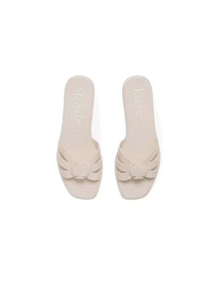 Сандалии с фигурным элементом Sculpted Spade Jelly Sandals Kate Spade New York — изображение 2 из 4, персиковый
