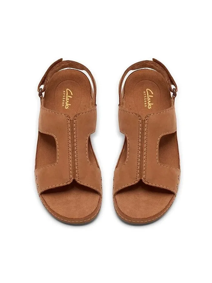 Сандалии с контурной стелькой Cecily Sun Clarks — изображение 2 из 4, бежевый
