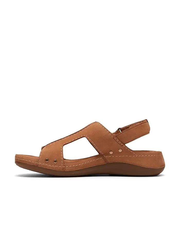 Сандалии с контурной стелькой Cecily Sun Clarks — изображение 4 из 4, бежевый