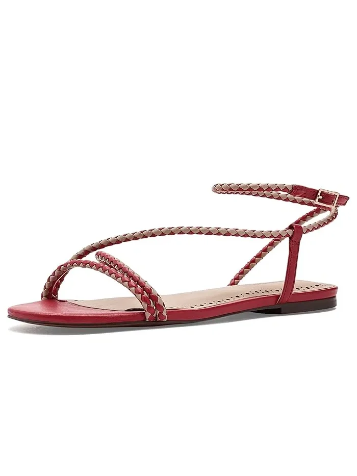 Сандалии плетеные Ayla Rebecca Minkoff — бежевый