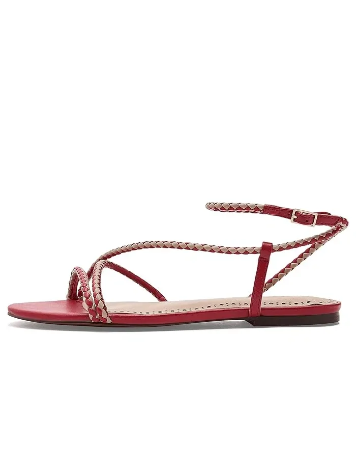 Сандалии плетеные Ayla Rebecca Minkoff — изображение 4 из 4, красный