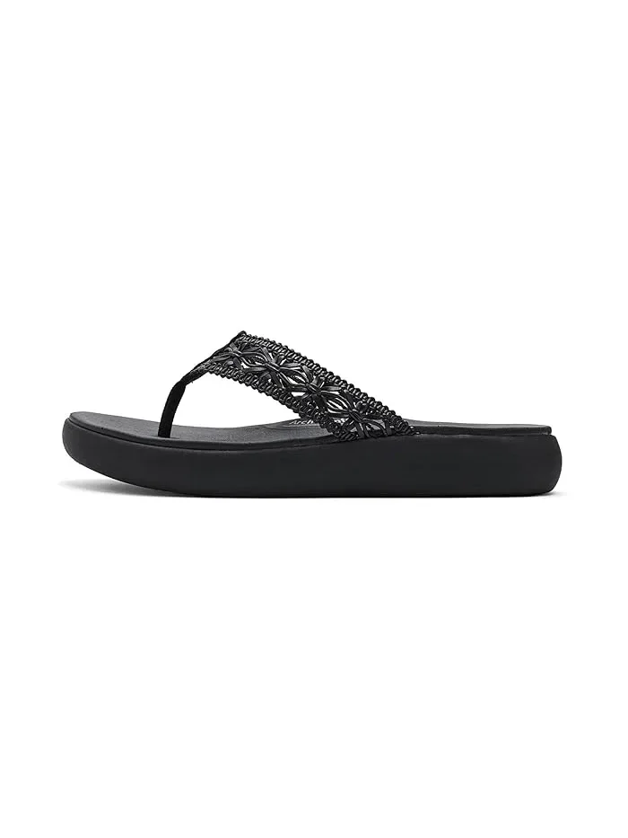 Сандалии с открытым носком Asana Luxe - Ocean Breeze 2 SKECHERS — изображение 4 из 4, черный/черный