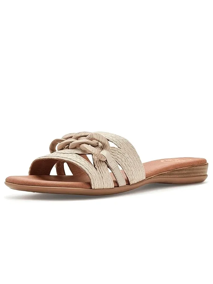 Сандалии с цепочкой Neela Andre Assous, Vanilla Raffia
