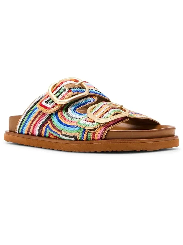 Сандалии с пайетками Tourist Steve Madden — изображение 1 из 4, мульти