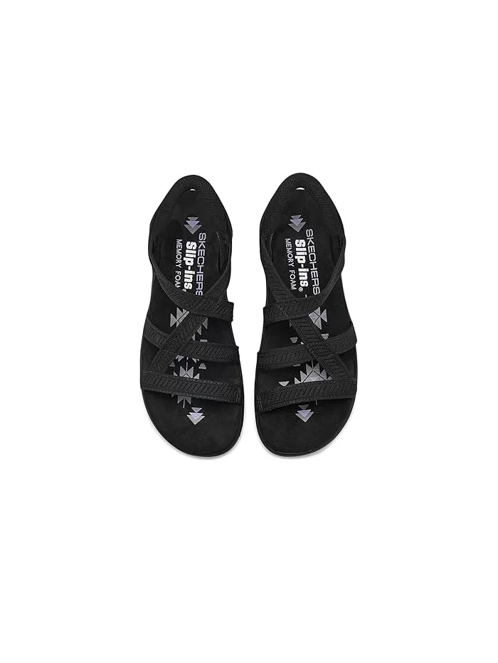 Сандалии Reggae Slim Hands Free Slip-ins SKECHERS — изображение 2 из 4, черный/черный