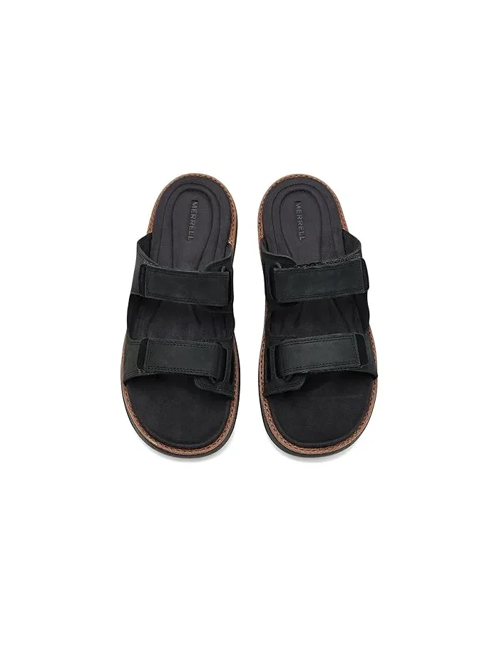 Сандалии кожаные Cove Leather Slide Merrell — изображение 2 из 4, черный