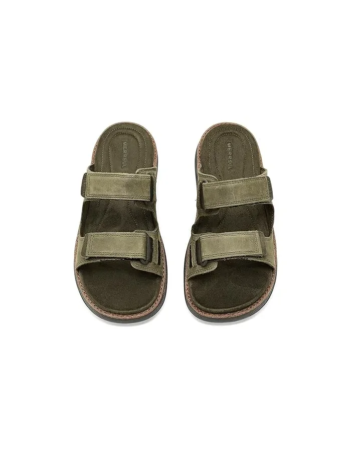Сандалии кожаные Cove Leather Merrell — изображение 2 из 4, мох