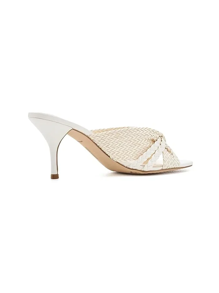 Босоножки-мюли на каблуке Pheya Knotted Vince Camuto — изображение 3 из 4, кремовый