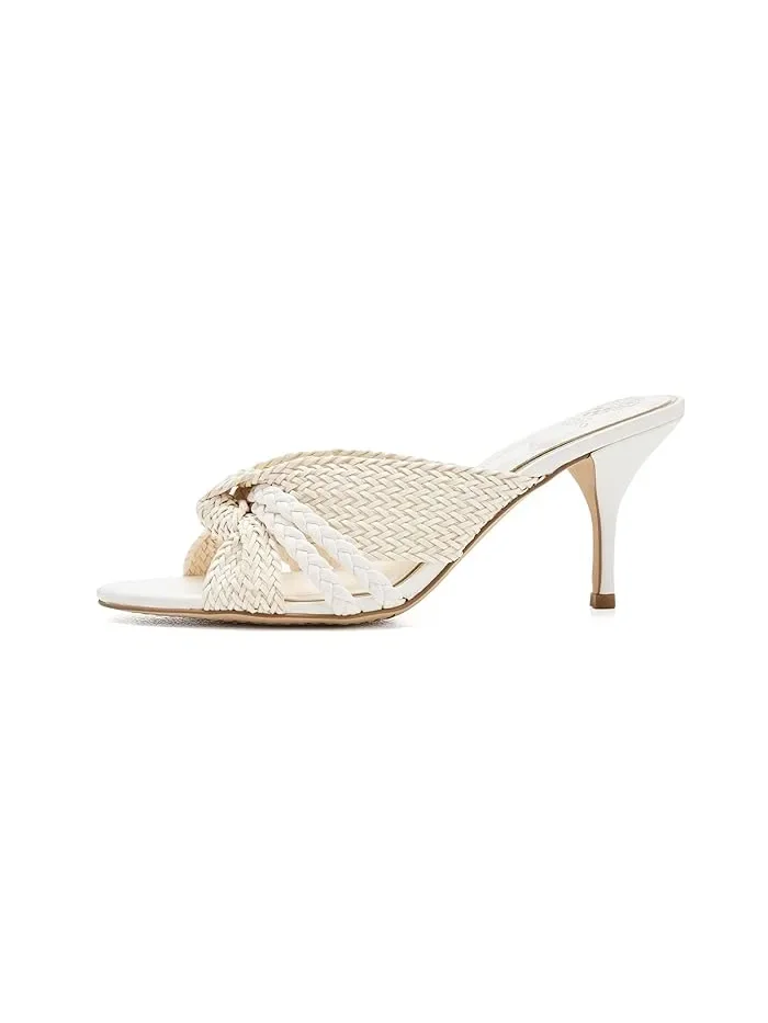 Босоножки-мюли на каблуке Pheya Knotted Vince Camuto — изображение 4 из 4, кремовый