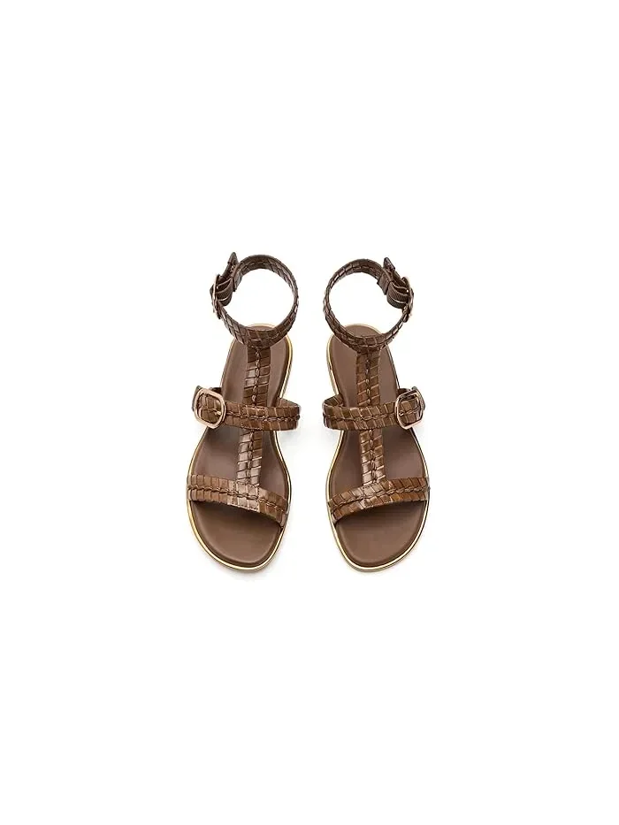 Сандалии с плетеными ремешками Lylnet GUESS — изображение 2 из 4, коричневый