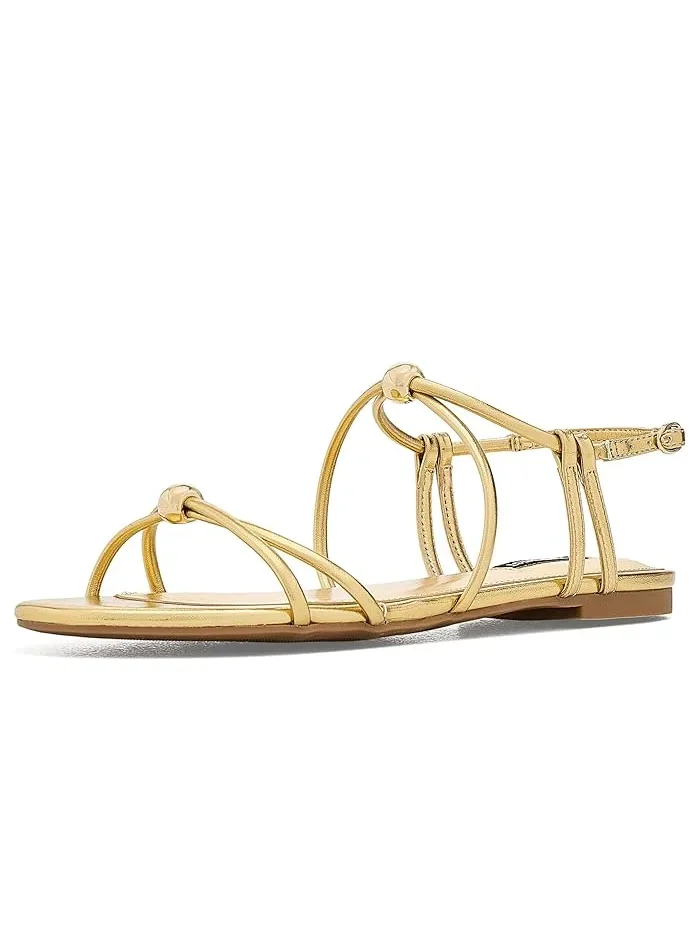 Сандалии с ремешками Mariss Nine West — изображение 1 из 4, золото