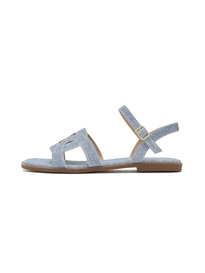 Сандалии с ремешками Bridey Journee Collection — изображение 4 из 4, джинсовый синий