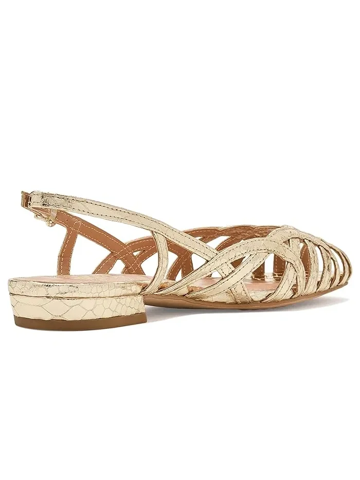 Босоножки Vince Camuto Stiorra Strappy Flat Sandals — изображение 3 из 4, золото