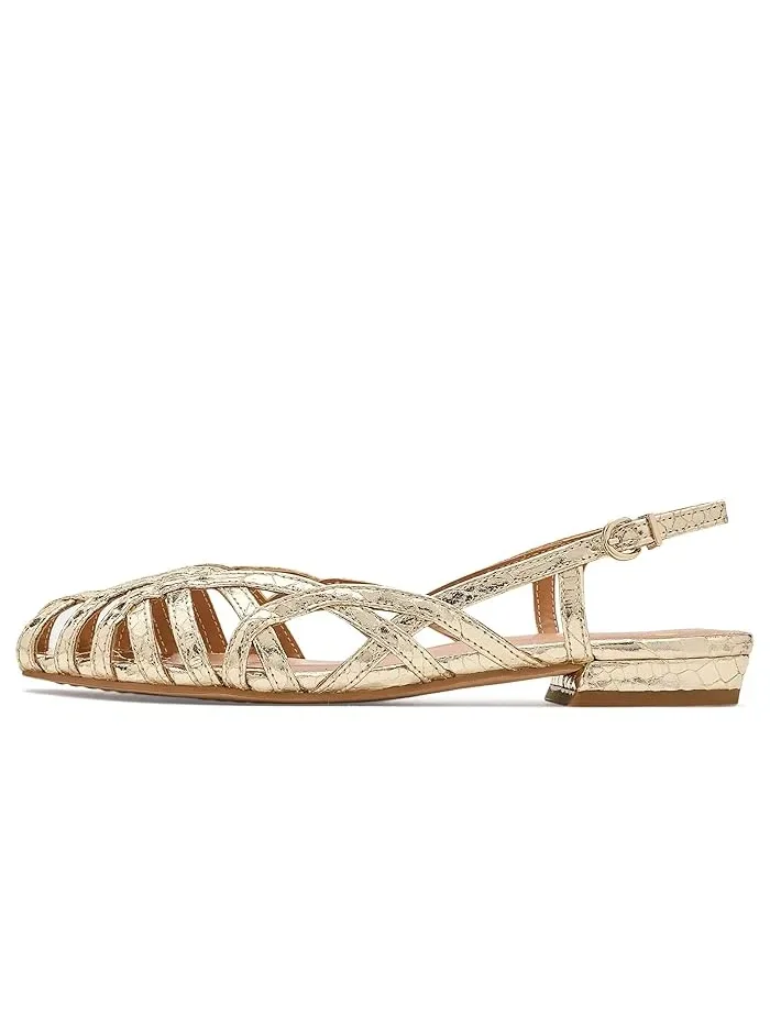 Босоножки Vince Camuto Stiorra Strappy Flat Sandals — изображение 4 из 4, золото