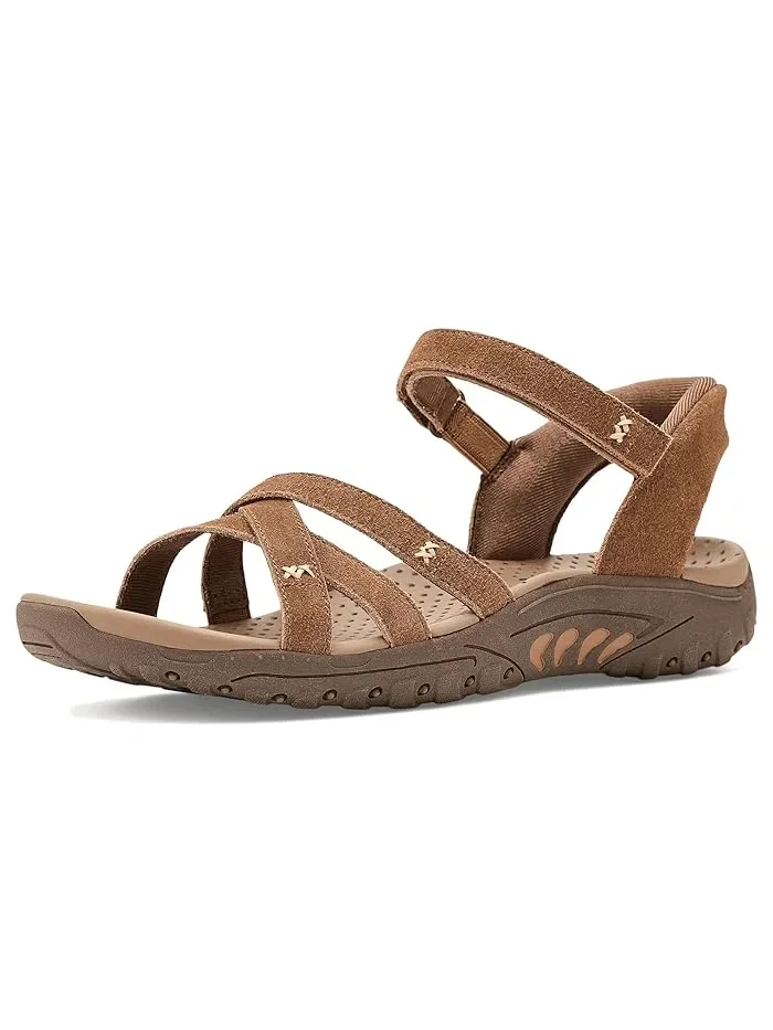 Сандалии кросс-страп с супинатором SKECHERS Reggae Natural Poise