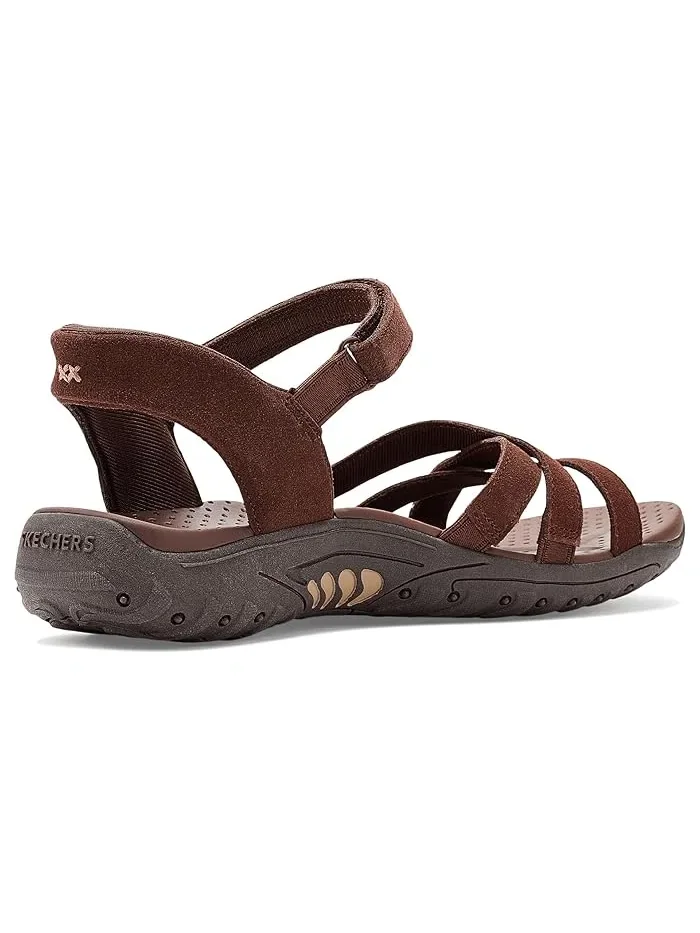 Сандалии с перекрестными ремешками Reggae - Natural Poise Hands Free Slip-Ins SKECHERS — изображение 3 из 4, шоколад